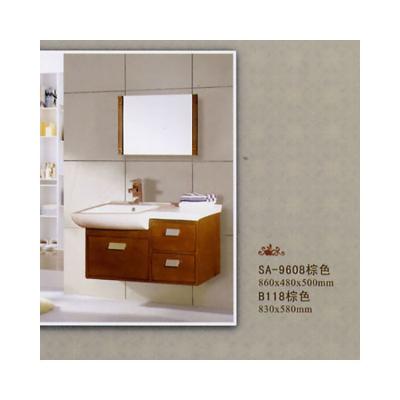 China Design Solid Wooden Bathroom Vanity Cabinet for sale