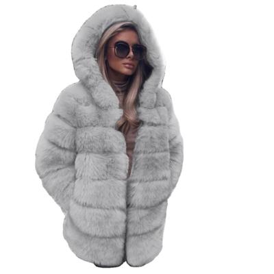 China New fashion winter real ladies jacket oversized warm wholesale plus size women real fur smudge fur coat for sale