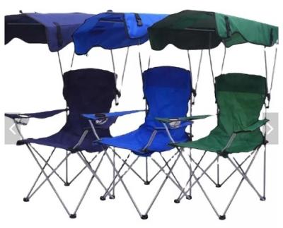 China Foldable and easy for storage top selling umbrella folding portable camping chair with canopy beach chair with shade for sale