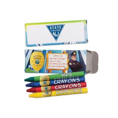 China Paraffins Crayons Solid 4 Pack Crayons Gifts For Kids Colorful for sale