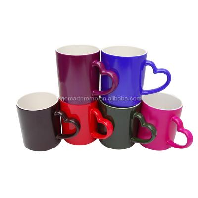 China Viable Reusable Personalized Logo Print White Earthenware Sublimation Coffee Mug for sale