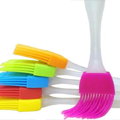 China OEM Wholesale 6.5in Kitchenware Bakeware Tool Silicone BBQ Grill Easily Cleaned Heat Resistant Pastry Basting Oil Brush For Baking for sale