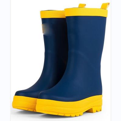 China Fashion Trend Manufacturer Kids Boys Boots Custom Colorful Waterproof Rubber Boots Wellington Rubber Rain Boots For Little Girl for sale