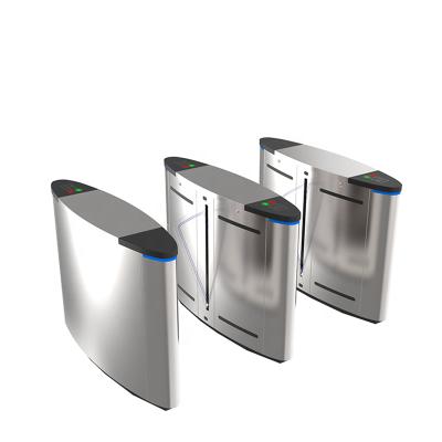 China High Security Face Recognition RFID Flap Turnstile Barrier Gate Controlled Full Automatic One/Two Directions System for Office and Hotels for sale