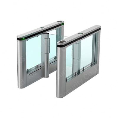 China SUS304 Access Control Half Flap Height Tripod 304 Stainless Steel DC Swing Barrier Turnstile Tripod With Fingerprint Time Attendance for sale