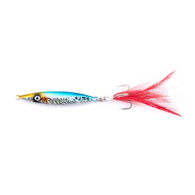 China Fishing 10g 15g Artificial Jig Metal For Lure 50mm 60mm Groundbaits High Quality Fishing Lures Building Fishing Bass Lure for sale