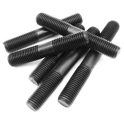 China General Industry Q235 Steel Oxide Black Double Threaded Stud Bolts for sale