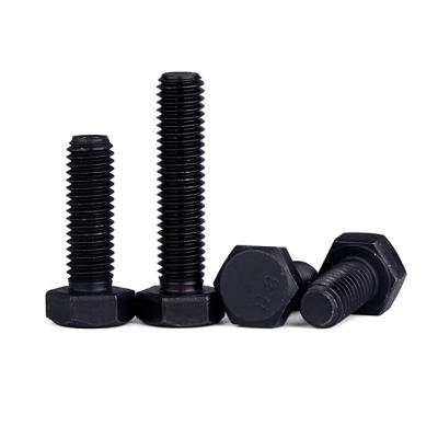 China High tensile steel grade 8.8 black oxide hex bolt din933 for sale