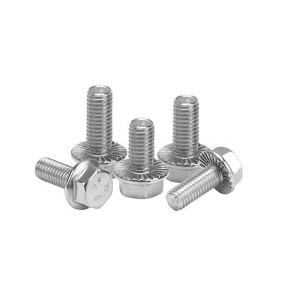 China 304 316 Stainless Steel L201 Flange Face Hex Bolts for sale