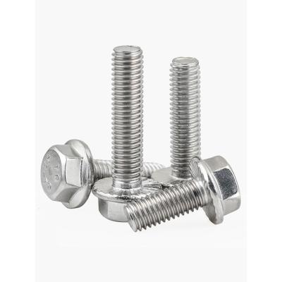 China Industrial Hexagon Accessories 304 Galvanized Stainless Steel Flange Hexagon Bolts for sale