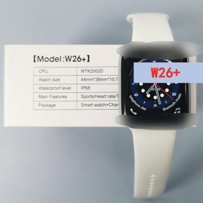 China Original IWO W26+ 1.75inch Touch Screen 44mm Screen 6 Series BT Call ECG Encoder Button Smart Watch W26 Plus for sale