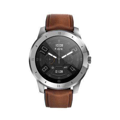 China High quality crystal strap touch screen men ip68 watch briar waterproof watch mp3 music player well connect 2021 TWS headset MX12 smartwatch for sale