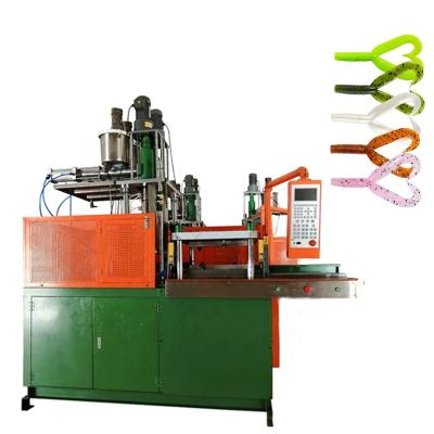 China Vertical quality lure injection molding soft fishing machine to make mold TPR fishing lures injection molding bait for sale