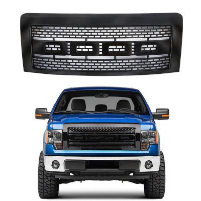 China Plastic Modified 09-14 Front Hood Bumper Upper Mesh Grille For F150 Grill With 4x4 Off Road Led for sale