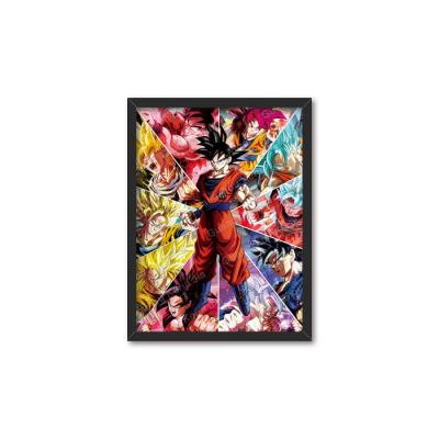 China Wholesale and Custom Anime Picture Frame Dragon Ball 3d Japan Lenticular Poster for Promotion Gift for sale