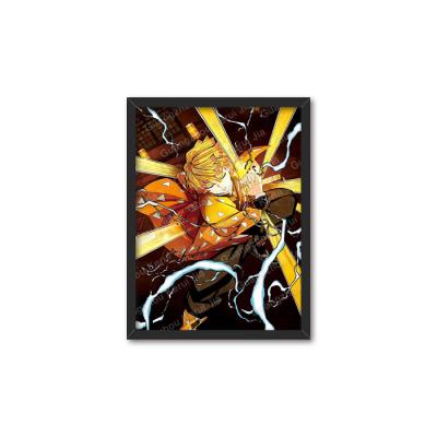 China Japan Easy Install Demon Slayer 3D Anime Poster Lenticular Picture Frame For Promotion Gift for sale