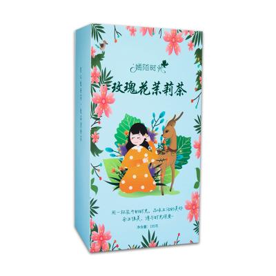 China Rose Beauty Tea Jasmine Girl Facial Nourishing Beauty and Stay Up Late Health Qi and Blood Combination Treatment Scented Tea for sale