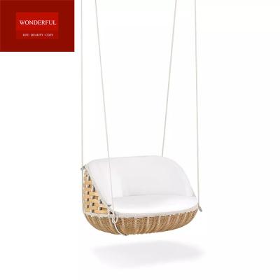 China Outdoor Hanging Rope Swing Sofa with Quick Dry Foam Cushion and Waterproof Design for sale