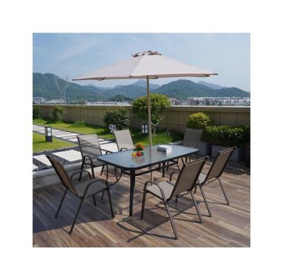 China Stylish Metal Dining Table and Chairs Set for Patio Garden or Courtyard Furniture for sale