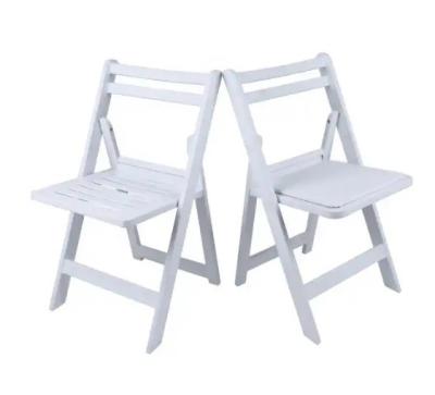 China Outdoor Garden Wedding White Resin Plastic Folding Chairs for Hotel Restaurant Party for sale