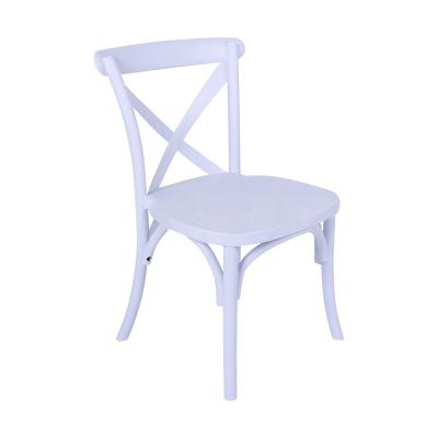 China Stackable Wedding Party Events Dining Pink Plastic Resin Crossback Chair for Kids for sale