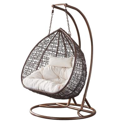 China Mail Packing Double Seater Hanging Swing Chair for Outdoor Patio Living Room for sale