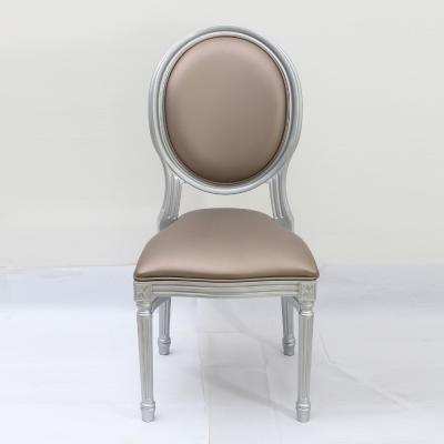 China Specific Hotel Chair Modern Design Luxury Shiny Gold PP Resin Popular Dining Chair Ghost Wedding Louis Chair for sale