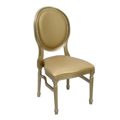 China Metal Core Piping Structure Resin Gold Chiavari Chairs for Classic Wedding Decoration for sale