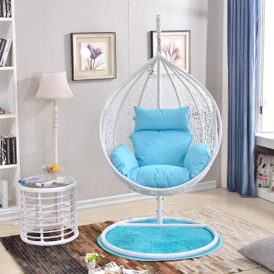 China Outdoor Hand-Made Single Swing Chair with Waterproof Fabric Cushion in Modern Design for sale