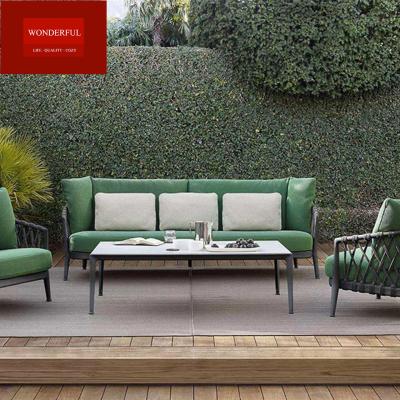 China Modern Design Pool Garden Sofa Outdoor Furniture Luxury Exterior Sofa Bamboo Folded NO for sale