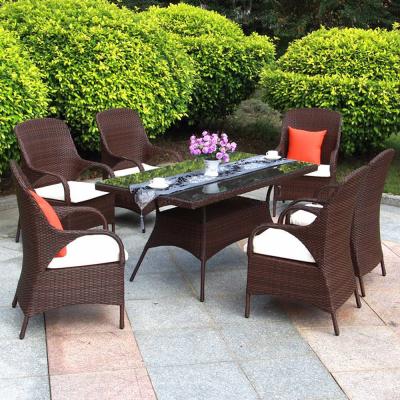 China Outdoor Metal Chair and Table for Garden Furniture Dining Sets Mail Packing Included for sale