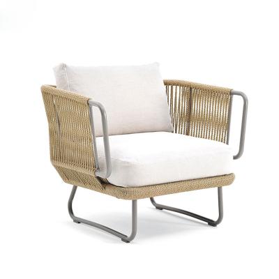 China Aluminium frame buitemeubilair Rattan sofa set voor uw buitenrust Te koop