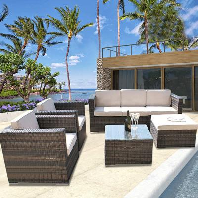 China Modern Design Style Villa Garden Rattan Sofa Set with and Comfortable Outdoor Us for sale