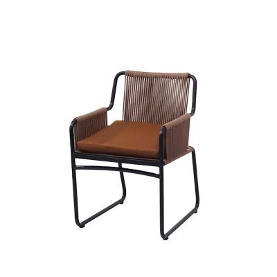 China Home Furniture Metal Rattan Modern Dining Room Chairs for Customization Outdoors for sale