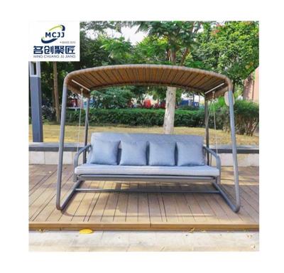 China Garden Leisure Furniture Comfortable Hanging Outdoor Swings Bed Chair with Canopy for sale