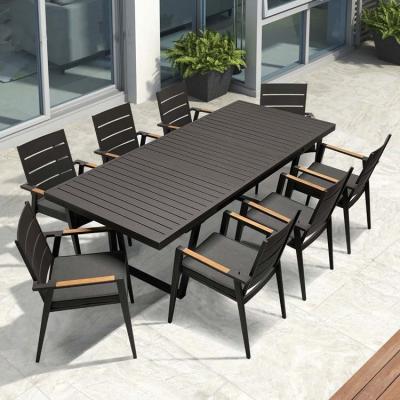 China Metal Outdoor Dining Table And Chair Set for Hotel Garden Set Modern Patio Furniture for sale