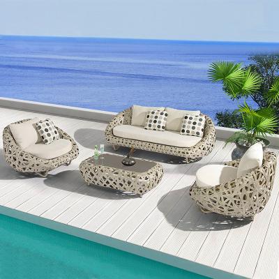 China Transform Your Outdoor Space with Couture Jardin Hotel Luxury Garden Rattan Sofa Set for sale