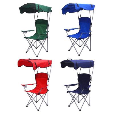 China Foldable Backpack Portable Camping Beach Chair With Canopy for Outdoor Trips for sale