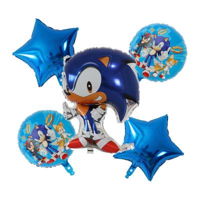 China Foil Hot Sale Cartoon Character Wholesale Sonic Foil Helium Balloon Set Children's Toys Birthday Kids Party Supplies for sale