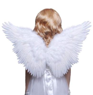 China Fairy Swan Angel Wing Party Fancy Dress Halloween White Feather Feather Costume New Children Kid Cosplay Costume for sale