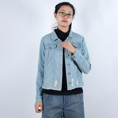 China Breathable Coat Waist New York Women's Medium Denim Jean Jacket for sale