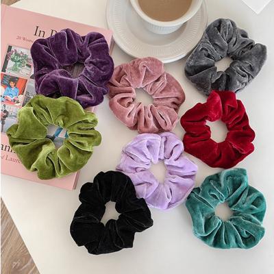 China Scrunchies custom made personalized novelty hair ties elastic scrunchy hair ties logo sta Ect home hotel spa for sale