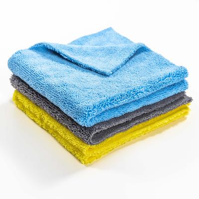 China Hot Selling High Water Absorption QUICK DRY Long / Short Pile Microfiber Edgeless Cleaning Towel for sale