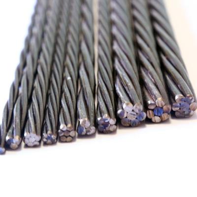 China Construction Prestressed Concrete Steel Strand 9.53mm 12.7mm 15.24mm 1860 Mpa Post Tensile Cables for sale