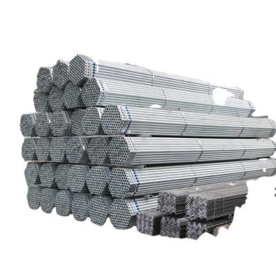 China Structure Pipe Hot Dip Galvanized Steel Pipe 1 Inch Round Shape Galvanized Hollows for sale