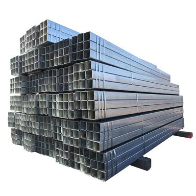 China Structural Pipe China Factory 40 Sch 80 50*50mm Galvanized Cavity Square Tube Steel Pipe 15*15mm for sale