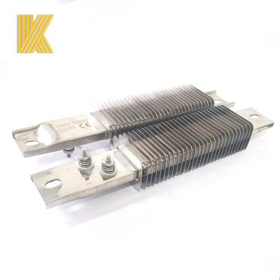 China Building Material Stores Customized Ceramic Insulated Industrial Flat Heater Finned Strip Heater Element for sale