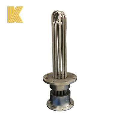 China Building Material Shops 20KW Industrial Electric Flange Tubular Immersion Heater For Water Heating for sale