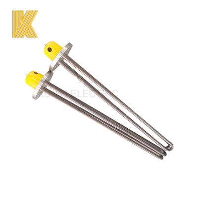 China Immersion construction material tubular heater 2kw 3kw 4kw 5kw industrial electric heater flange water heater stores for sale