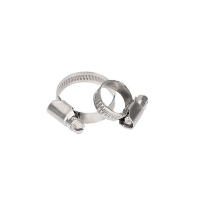 China Automobile Stainless Steel Metal Hose Clip Fuel Line Hose Clamp Adjustable American Worm Gear Hose Clamps for sale